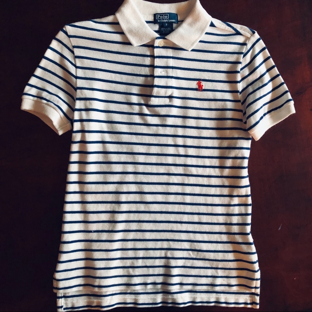 Ralph Lauren size 7 striped polo shirt